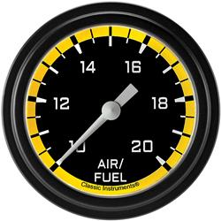 Classic Instruments Auto Cross Yellow Series Gauges AX394YBLF