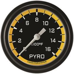 Classic Instruments Auto Cross Yellow Series Gauges AX398YBLF
