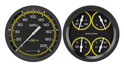 Classic Instruments Auto Cross Yellow Series Gauge Sets AX52YBLF
