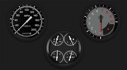 Classic Instruments Auto Cross Gray Series Gauge Sets AX53GBLF
