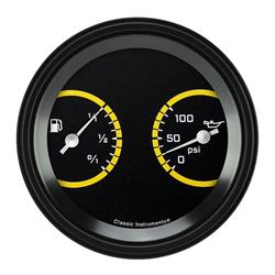 Classic Instruments Auto Cross Yellow Series Gauge Sets AX72YBLF