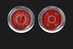 Classic Instruments - Gauge Kits and Instrument Clusters for 1954-1955 SUBURBAN, TRUCK - CT54V8RS52-LS