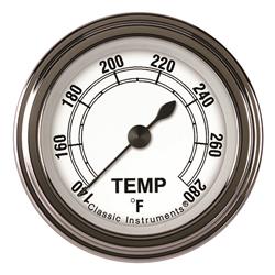 Classic Instruments Classic White Series Gauges CW126SLF-04