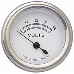 Classic Instruments Classic White Series Gauges CW30SLC