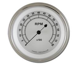 Classic Instruments Classic White Series Tachometers CW80SLF