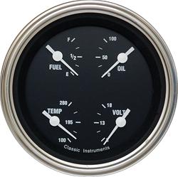 Classic Instruments Hot Rod Series Gauge Sets HR76SLF