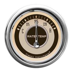 Classic Instruments VT26GLF Vintage Water Temperature Gauge