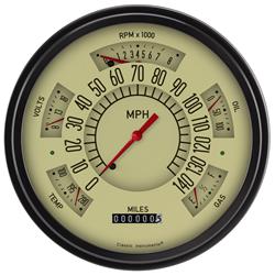 Classic Instruments Six Pack Gauge Sets SX01TBLF