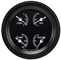 Classic Instruments Traditional Series Gauge Sets TR76BLF
