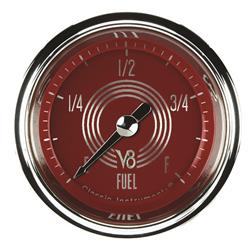 Classic Instruments V8 Red Steelie Series Gauges V8RS109SHC