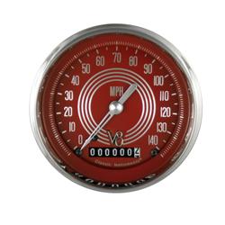 Classic Instruments V8 Red Steelie Series Speedometers