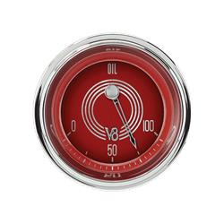 Classic Instruments V8 Red Steelie Series Gauges V8RS81SLF