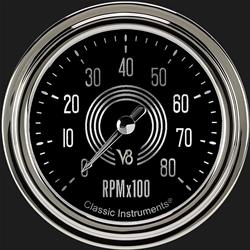 Classic Instruments V8 Speedster Series Tachometers V8SR383SLC