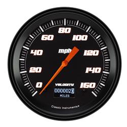 Classic Instruments Velocity Series Speedometers VS56DBBLF
