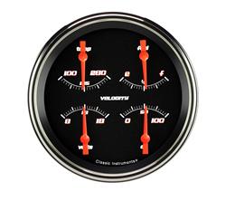 Classic Instruments Velocity Black Series Gauge Sets VS75BSLF