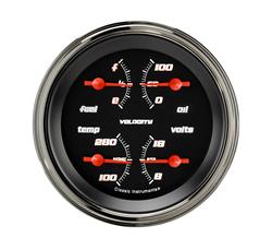 Classic Instruments Velocity Black Series Gauge Sets VS77BSLF
