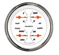 Classic Instruments Velocity White Series Gauge Sets VS77WSLF