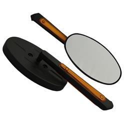 CIPA Motorcycle Oval LED Lighted Mirrors 01941