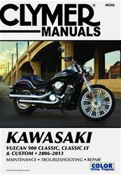 Clymer Repair Manuals for 2006-2013 VN900B VULCAN 900 CLASSIC, VN900D VULCAN 900 CLASSIC LT, 2007-2013 VN900C VULCAN 900 CUSTOM - 27-M246