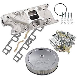 Summit Racing™ Intake Manifold, Carburetor, and Air Cleaner Pro Packs 03-0128