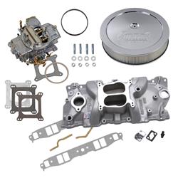 Summit Racing™ Intake Manifold, Carburetor, and Air Cleaner Pro Packs 03-0139