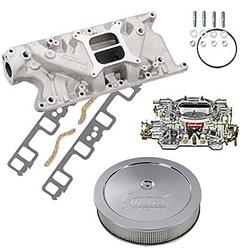 Summit Racing™ Intake Manifold, Carburetor, and Air Cleaner Pro Packs 03-0140