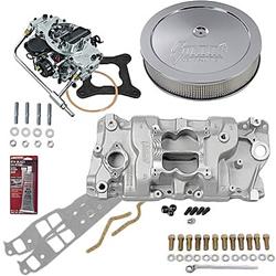 Summit Racing™ Intake Manifold, Carburetor, and Air Cleaner Pro Packs 03-0200