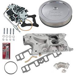 Summit Racing™ Intake Manifold, Carburetor, and Air Cleaner Pro Packs 03-0202