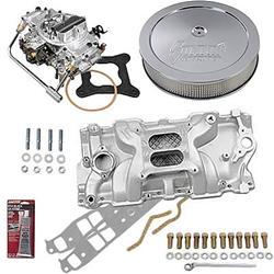 Summit Racing™ Intake Manifold, Carburetor, and Air Cleaner Pro Packs 03-0208