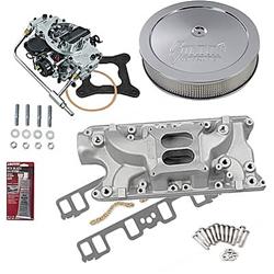 Summit Racing™ Intake Manifold, Carburetor, and Air Cleaner Pro Packs 03-0211