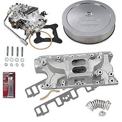 Summit Racing™ Intake Manifold, Carburetor, and Air Cleaner Pro Packs 03-0213