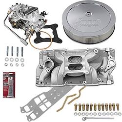 Summit Racing™ Intake Manifold, Carburetor, and Air Cleaner Pro Packs 03-0221