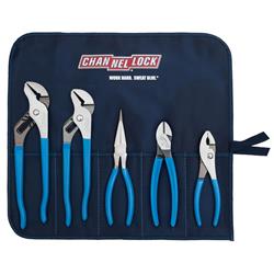 CHANNELLOCK 5-Piece Professional Pliers Sets with Tool Roll TOOL ROLL-3