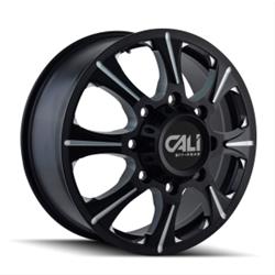 SATIN BLACK//MILLED SPOKES: 20x12 Wheel Size; 8-165.1//8-170 Lug Pattern CALI OFF-ROAD AMERICANA 44mm Offset. 9101 130.8mm Bore