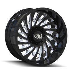 Cali Off-Road Switchback Series Gloss Black Wheels with Milled Accents 20x12