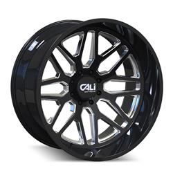 Cali Off-Road Invader Gloss Black Milled Wheels 24x14