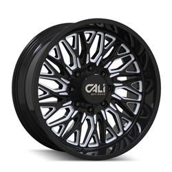 Cali Off-Road Crusher Gloss Black Milled Wheels 22x10