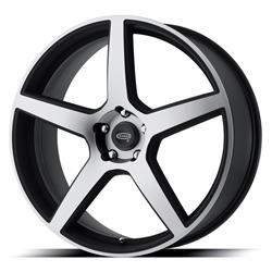 Cragar 620B Series Modern Muscle Matte Black with Machined Face Wheels 22x9