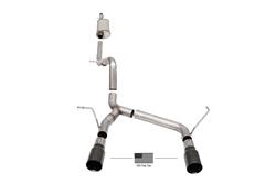 Corsa Sport Exhaust Systems for 2007-2018 WRANGLER, 2018 WRANGLER JK - 21122BLKUSA