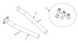 CORSA Performance - Exhaust Pipes, Intermediate Pipes for 2022-2023 DURANGO - 21237