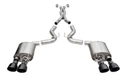 Corsa Active Valve Exhaust Systems for 2020-2022 MUSTANG - 21291BLK