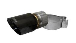 Corsa  Round, Black 2.50 Inch Exhaust Tip TK001BLK