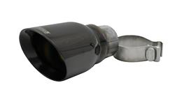 Corsa  Round, Black 2.50 Inch Exhaust Tip TK004BLK