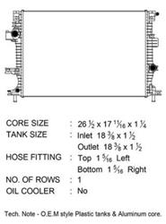 CSF Radiators for 2017-2019 FUSION, MKZ - 3813