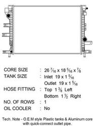 CSF Radiators for 2017-2020 CONTINENTAL, MKZ, 2017-2019 FUSION - 3814
