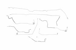 Classic Tube Pre-Bent Brake Line Kits for 1977-1980 K30, 1977-1978 K35, 1979-1980 K3500 - CT1056-SS