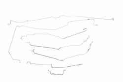 Classic Tube Pre-Bent Brake Line Kits for 1999-2000 SIERRA 2500, SILVERADO 2500 - CT1140RH-SS