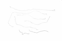 Classic Tube Pre-Bent Brake Line Kits for 2001-2002 SIERRA 2500 HD, SILVERADO 2500 HD - CT1201-SS