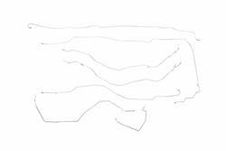 Classic Tube Brake Lines, Direct Fit CT1241-SS