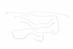 Classic Tube Brake Lines, Direct Fit CT1245-SS